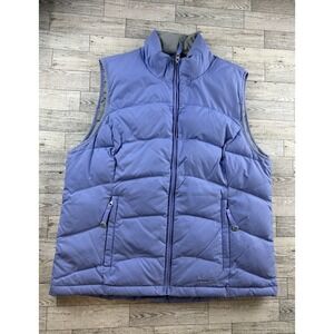 L. L. Bean‎ Women's Goose Down Puffer Vest Lilac/Light Purple Gray Size LARGE